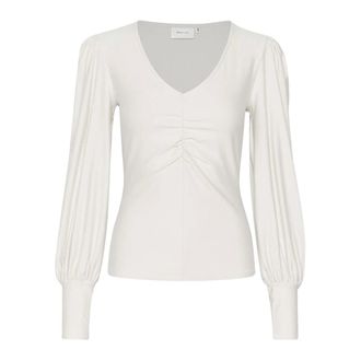 Gestuz Dames, Blouses & Shirts, Wit, Maat: XL Viscose