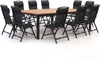 Forza Furniture Forza Capri/Linosa 240x160cm dining tuinset 11-delig verstelbaar