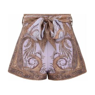 Zimmermann Short Shorts, female, Multicolor, Size: XS Hypnotic Flat Front Short