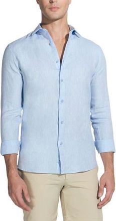 Moeva James - Linen Shirt in Blue at Nordstrom, Size Xxx-Large L Eu
