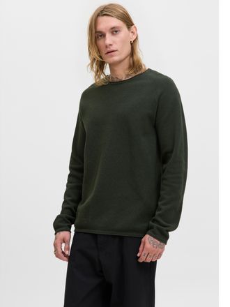 Jack & Jones JJEHILL KNIT CREW NECK NOOS mit Strukturstrick