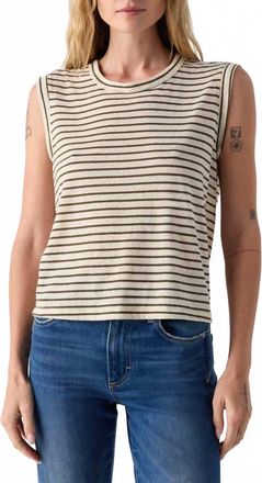 Amo Sleeveless Love Tee In Reseda Multi