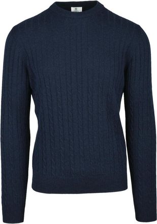 LUIGI BORRELLI NAPOLI Cable Knit Pullover Sweater