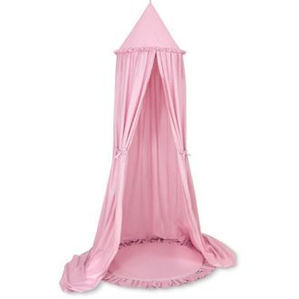 OEM Conjunto: Dosel Colgante De Algod&oacute;n Para Habitaci&oacute;n Infantil Y Alfombra Con Volante - Rosa