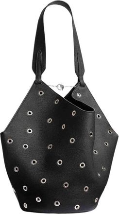 Khaite Zwarte Geperforeerde Kleine Tas - Dames - Shoppers - Zwart - ONE Size - Tassen