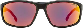 Carrera Sporty Rectangular Sunglasses - Black