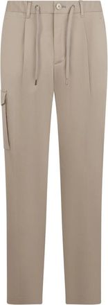 Herno Katoenen Stretch Broek - Heren - Slim Fit Broeken - Beige - L - Katoen - Broeken