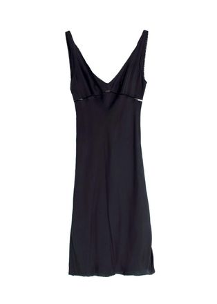 Prada Black Silk Slip Dress Size S