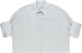 TWP Next Ex striped shirt - women - Fabric - XS/S - Grey