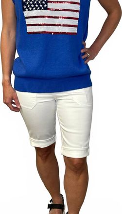 Democracy Womens Ab Solution Bermuda Short In White