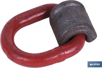 cofan Anilla Tte. Soldable Bmds 22-8mm. 15000kg., Anilla Soldable De Tiro, Forjada Y Fabricada Seg&uacute;n Normativas. Factor De Seguridad 4:1 - Cofan