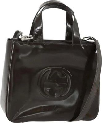 Gucci Pre-owned Handbags, female, Brown, Size: ONE SIZE Pre-owned Vintage Handbag