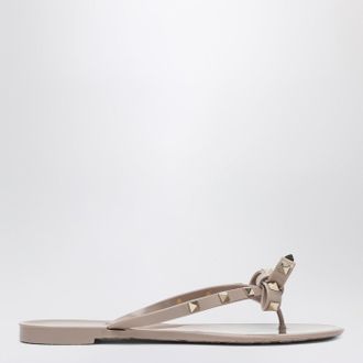 Valentino Garavani Sandalo basso Rockstud cipria
