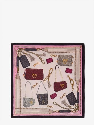 Pinko Foulard Limbo in misto seta e viscosa con stampa multicolor - PINKO - gender_Woman