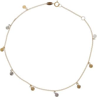 Italian Gold, Inc 10K 3.5Mm Disc Charm Adjustable Anklet