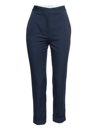 Stella McCartney wool straight-leg trousers - women - Wool - S - Blue