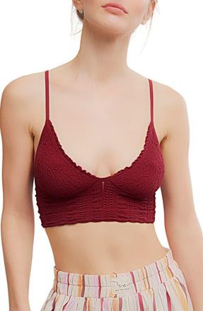 Free People Heirloom Seamless Bralette in Pomegranate at Nordstrom, Size X-Small