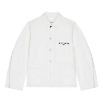 Givenchy Denim Cotton Jacket - male - Givenchy - Denim Jackets - White - L - Jackets