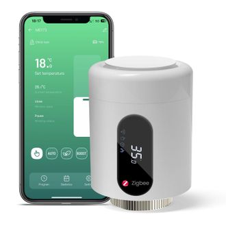 OEM Termostato Inteligente Para Radiador. Termostato Digital. Compatible Con Alexa Y Google Home Para Ahorrar Energ&iacute;a. Programas De Temporizador. F&aacute;cil In
