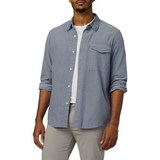 Joe's The Reynolds Baby Corduroy Button-Up Shirt in Troposphere at Nordstrom, Size Xx-Large