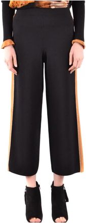 D.exterior Broek - Dames - Wijde Broeken - Zwart - XS - Broeken