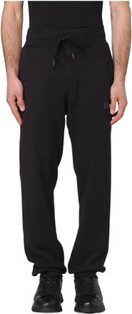 Versace Jeans Couture Drawstring Joggers - Heren - Sweatpants - Zwart - 2XL - Katoen - Broeken