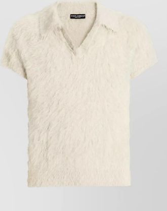 Dolce & Gabbana short-sleeve knit polo shirt