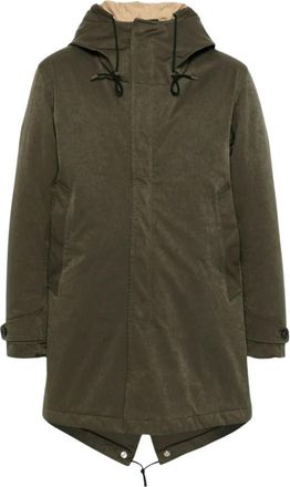 Ten c The Parka - Heren - Parka Jassen - Groen - XL - Katoen - Jassen