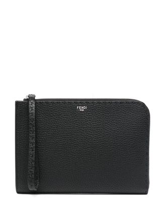 Fendi Selleria kleine clutch - Zwart