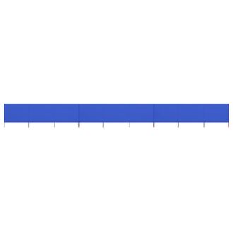 Berkfield Home 9-panel Wind Screen Fabric 1200x120 cm Azure Blue