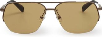 Jacquemus Aviator Zonnebrillen - unisex - Zonnebrillen - Bruin - 64 MM - Accessoires