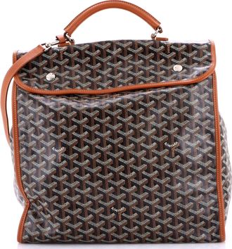 Goyard Saint Leger Briefcase Backpack Coated Canvas