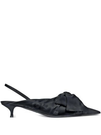 Balenciaga bow sling-back pumps - Black