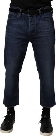 Vivienne Westwood Mid Waist Cotton Men Cropped Mens Jeans