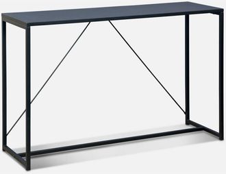 Sweeek Sweeek - Consola De Metal Negro, 120cm, Industrielle, Negro, 120x39x79 Cm