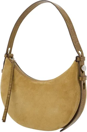 Tory Burch Womens Romy Half Moon Purse - Tory Burch Leather Beige Calfskin Bags Handbags-Purses