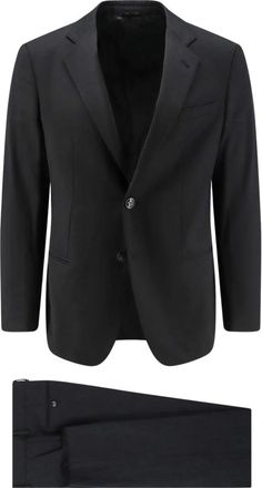 Giorgio Armani Gm 000605 Enkelrijig Kostuum - Heren - Business pakken - Zwart - XL - Wol - Kostuums