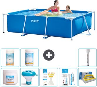 Intex Piscina Con Estructura Rectangular - 220x150x60 Cm - 7-piezas S43207