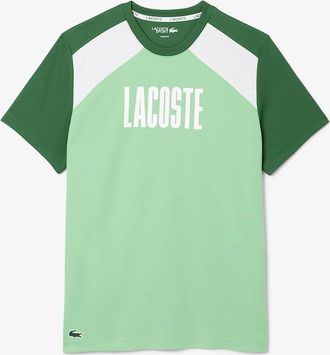 Lacoste Mens Colour Block T-Shirt - Green - Size: 44
