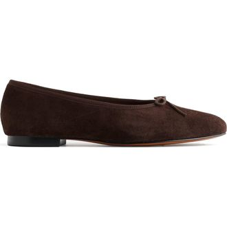 Madewell Francine Ballet Flat in Dark Carob at Nordstrom, Size 6.5