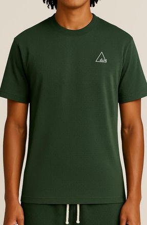 D.RT Perforated Cotton T-Shirt in Green at Nordstrom, Size Xx-Large