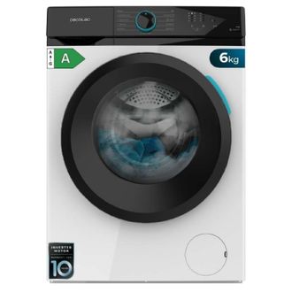 Cecotec Cecotec Lavadora 6kg Carga Frontal Bolero Dresscode 6110 Inverter. 1600w, 1200rpm, Clase A, Motor Inverter, Steammax, 11 Program