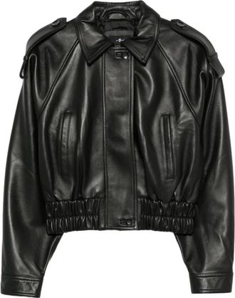 7 For All Mankind Giacca Aviator - - Jackets - Donna - Nero - S