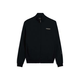 Freddy Felpa con zip e inserti rigati laterali
