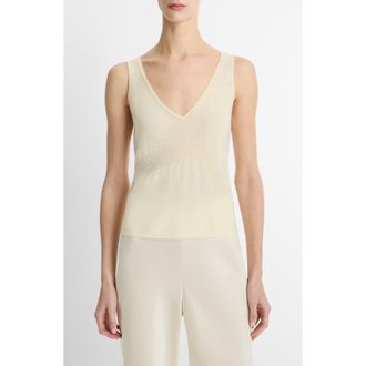 Vince Wool Blend Tank in Dark Vanille at Nordstrom Rack, Size X-Small