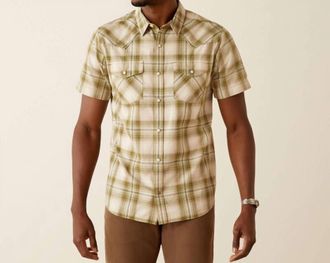 Ariat Hubie Retro Fit Shirt In Green