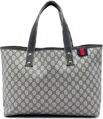 Gucci Pre-owned Gucci Medium GG Supreme Web Loop Tote Unisex EH9HOE6O8VA9MQ8L