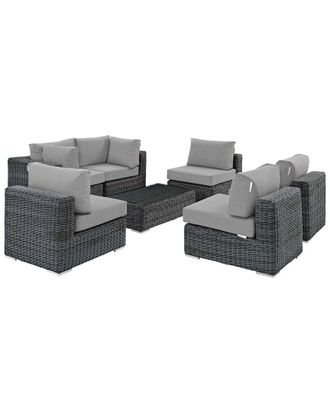 ModWay Summon 7-Piece Outdoor Patio Sunbrella Sectional Set