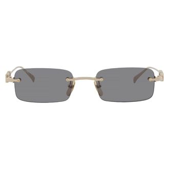 Gucci Grey Rectangular Mens Sunglasses GG1808S 003 52