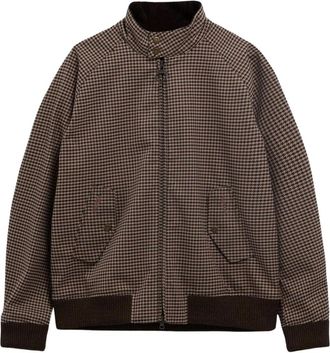 Baracuta x Barbour Porton Waxed waterproof jacket - men - Polyester/Calf Leather/Cotton/Viscose/Elastane/Polyurethane - M - Brown